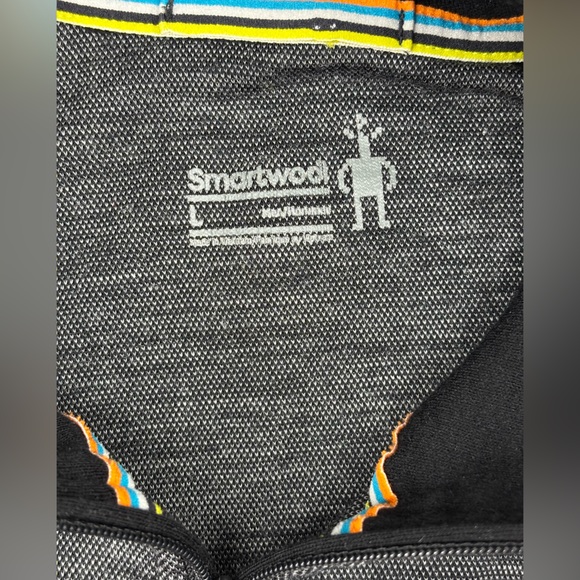 Smartwool- Merino 250 Baselayer 1/4 Zip- Charcoal/Black- Large- Like new! - Picture 8 of 8